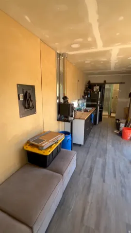 Interior of tiny home