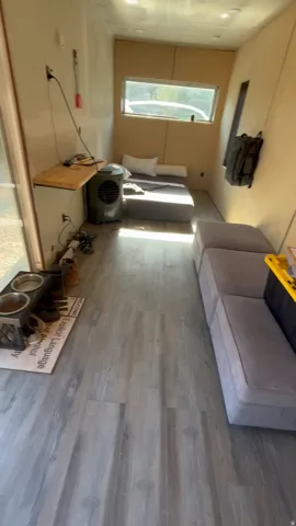 Interior of tiny home
