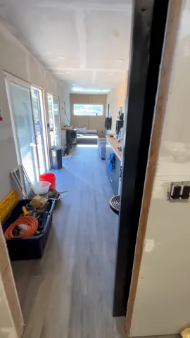Interior of tiny home