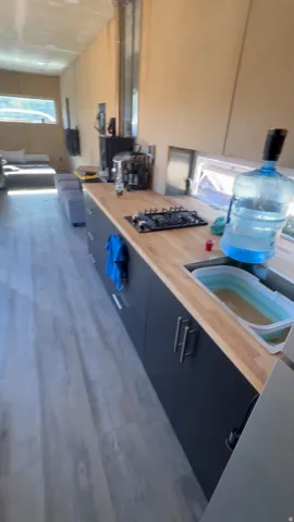 Interior of tiny home