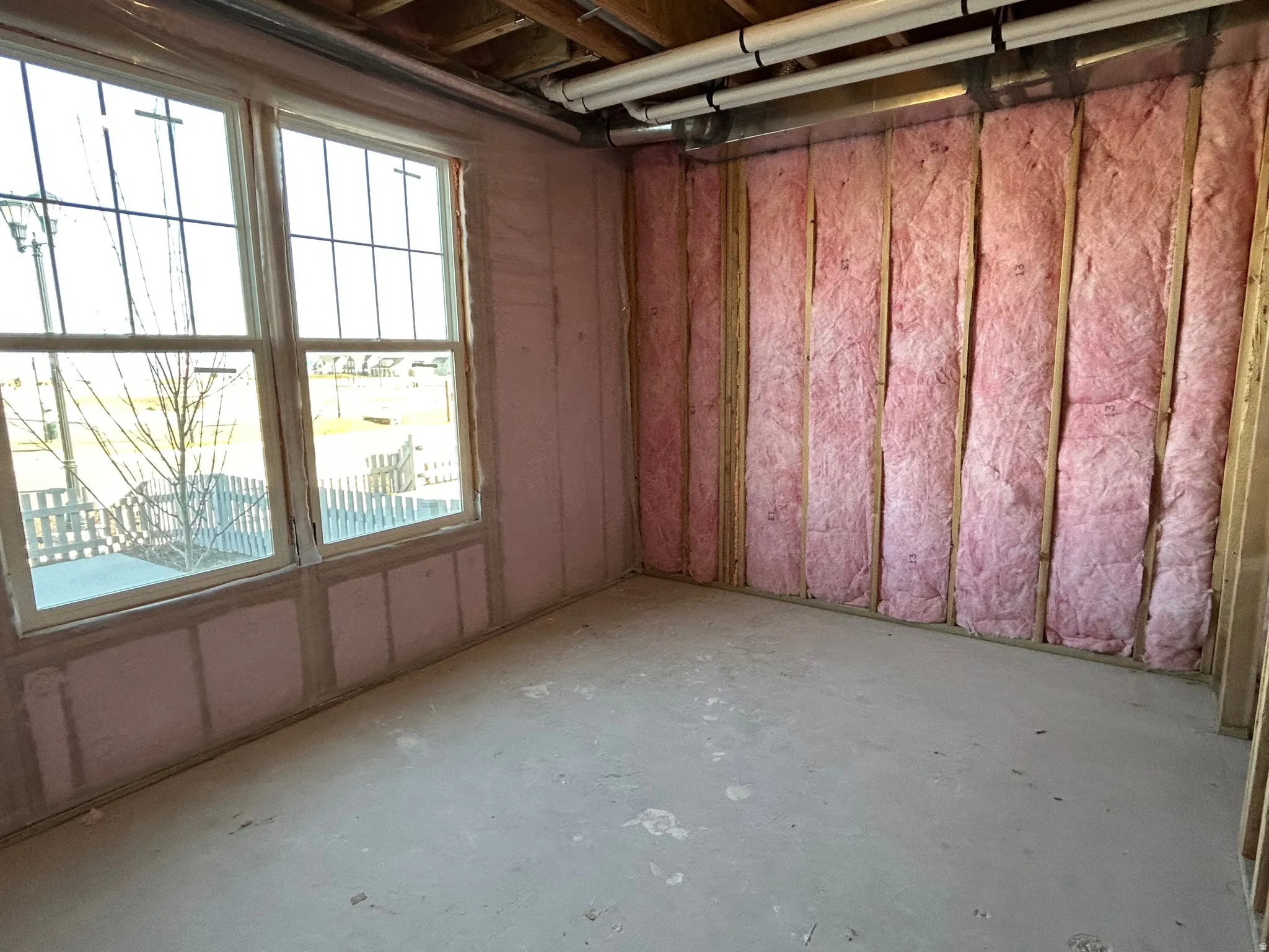 Unfinished future 4th bedroom or office