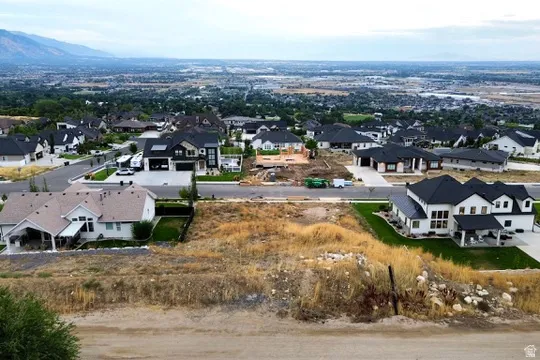 Expansive lot featuring an elevated position within a developed neighborhood