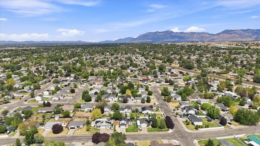 Nearby community and mountain views