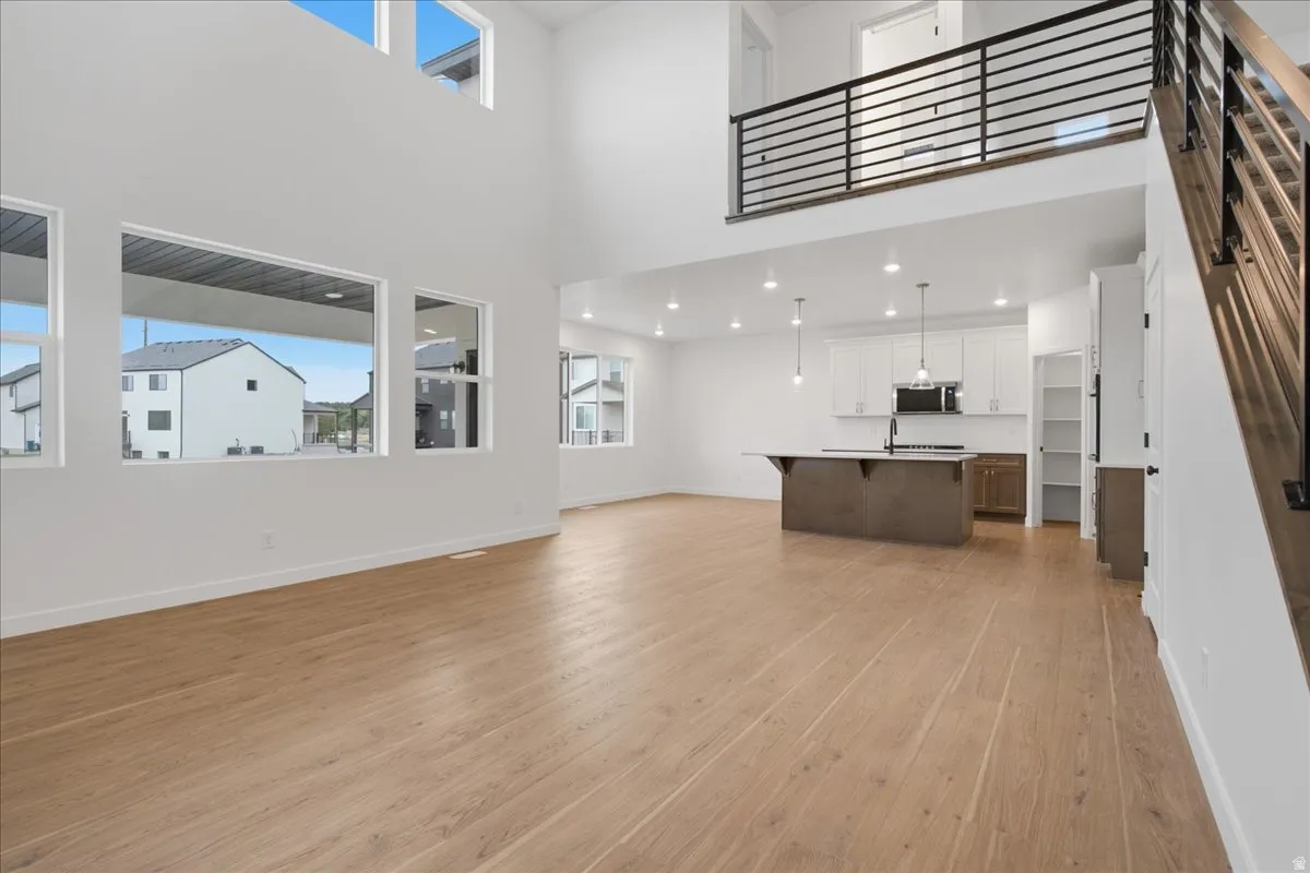 Two Story Vaulted Family room
