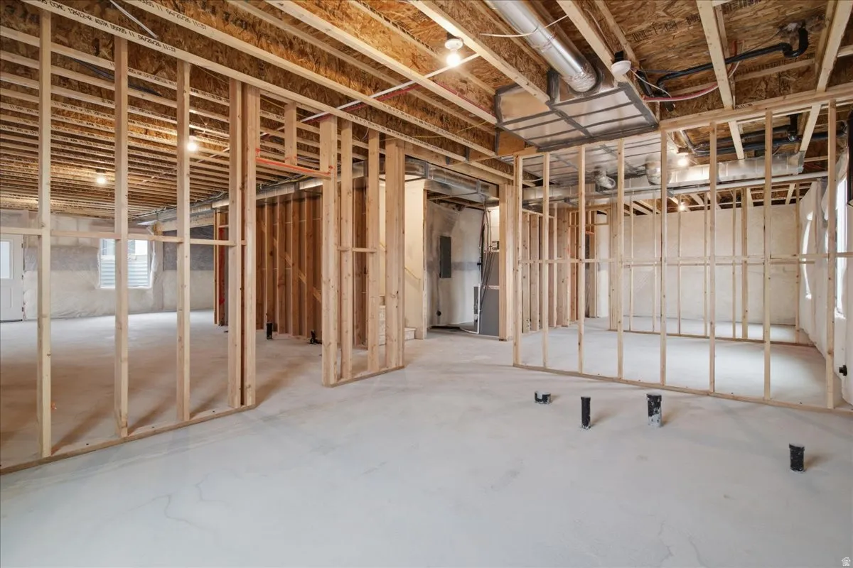 Very Open Basement- 1673 Sq ft with a SUB ROUGH ADU.