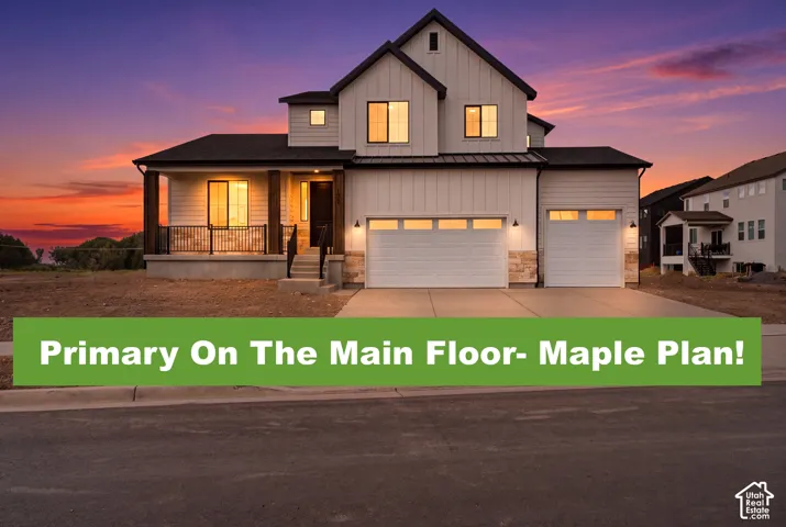 Primary On the Main-MAPLE Floor Plan on a .21 Acre Lot!  NO BACKYARD NEIGHBORS!