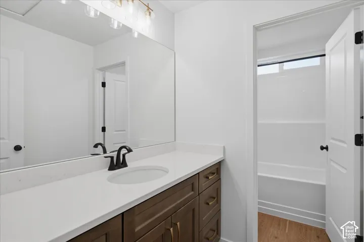 Extra Large Vanity in Bath #2 Upstairs.