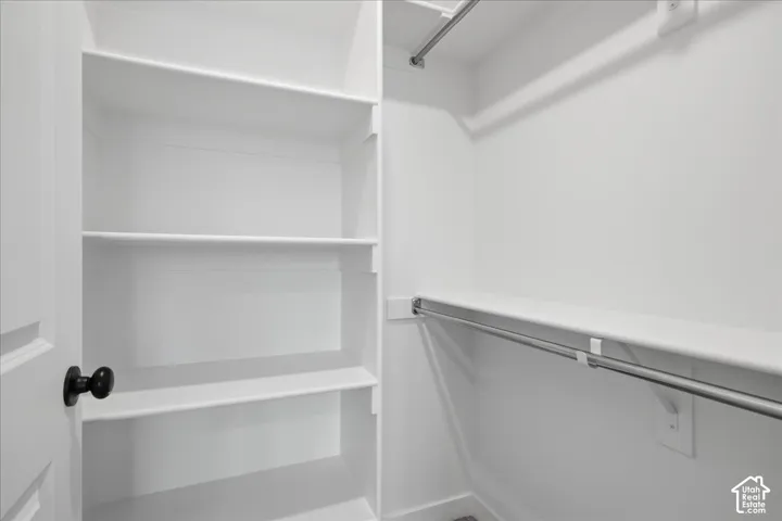 Walk-In Closet in Bedroom Upstairs.