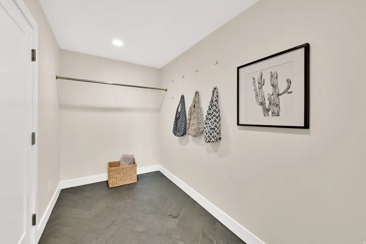 Mud room off garage