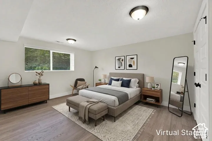 Apartment bedroom Virtually staged