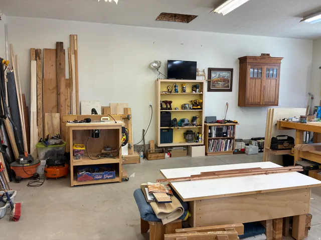 Built in shelving