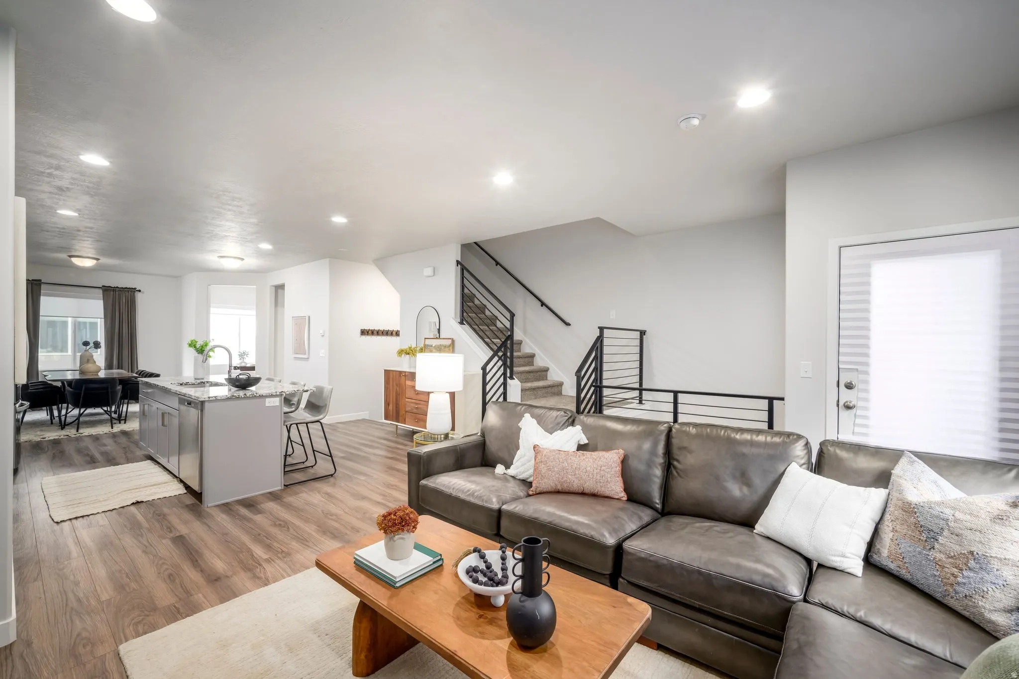 Open-concept living space