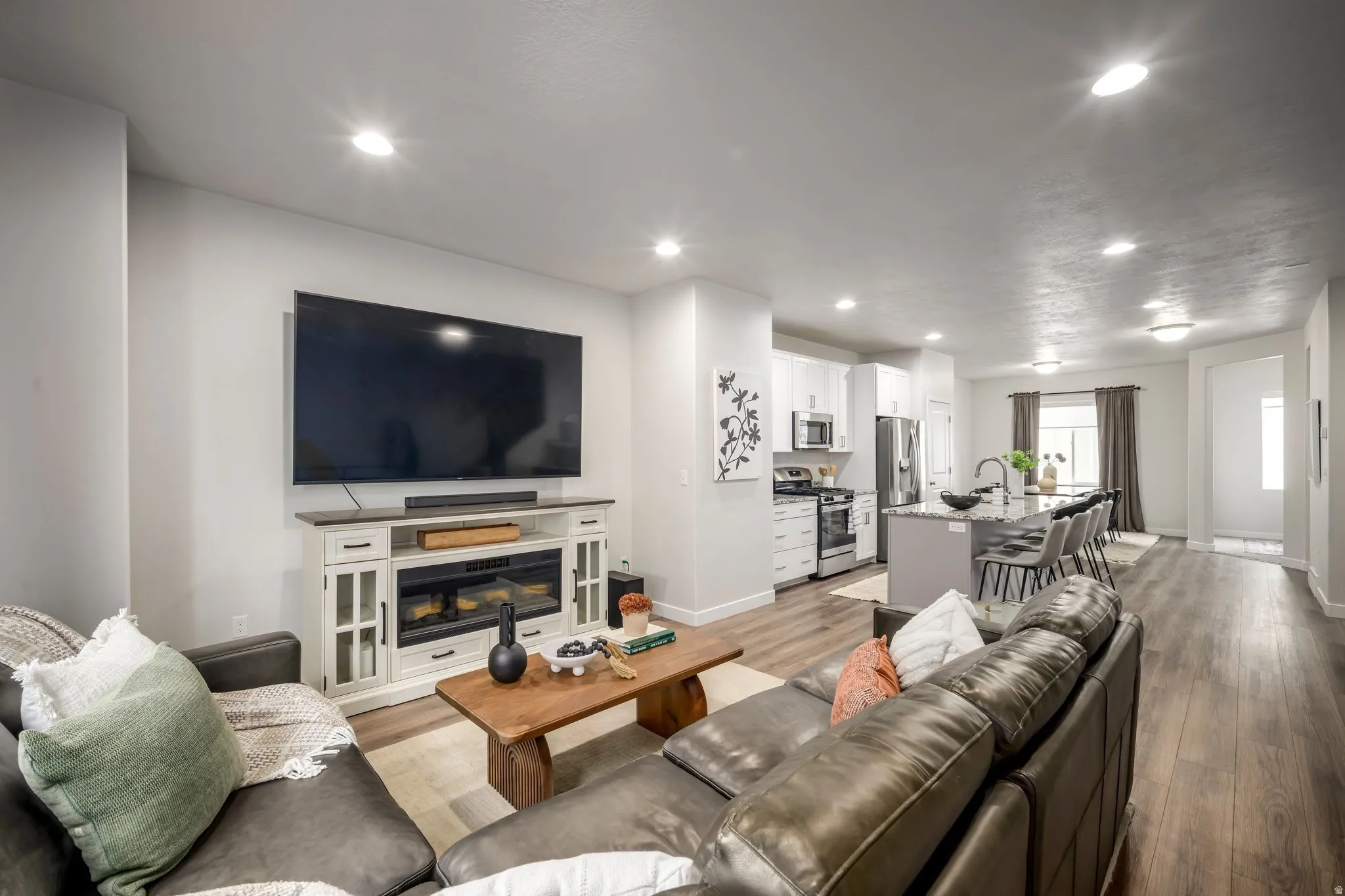 Open-concept living area