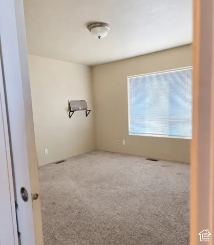 Window with horizontal blinds