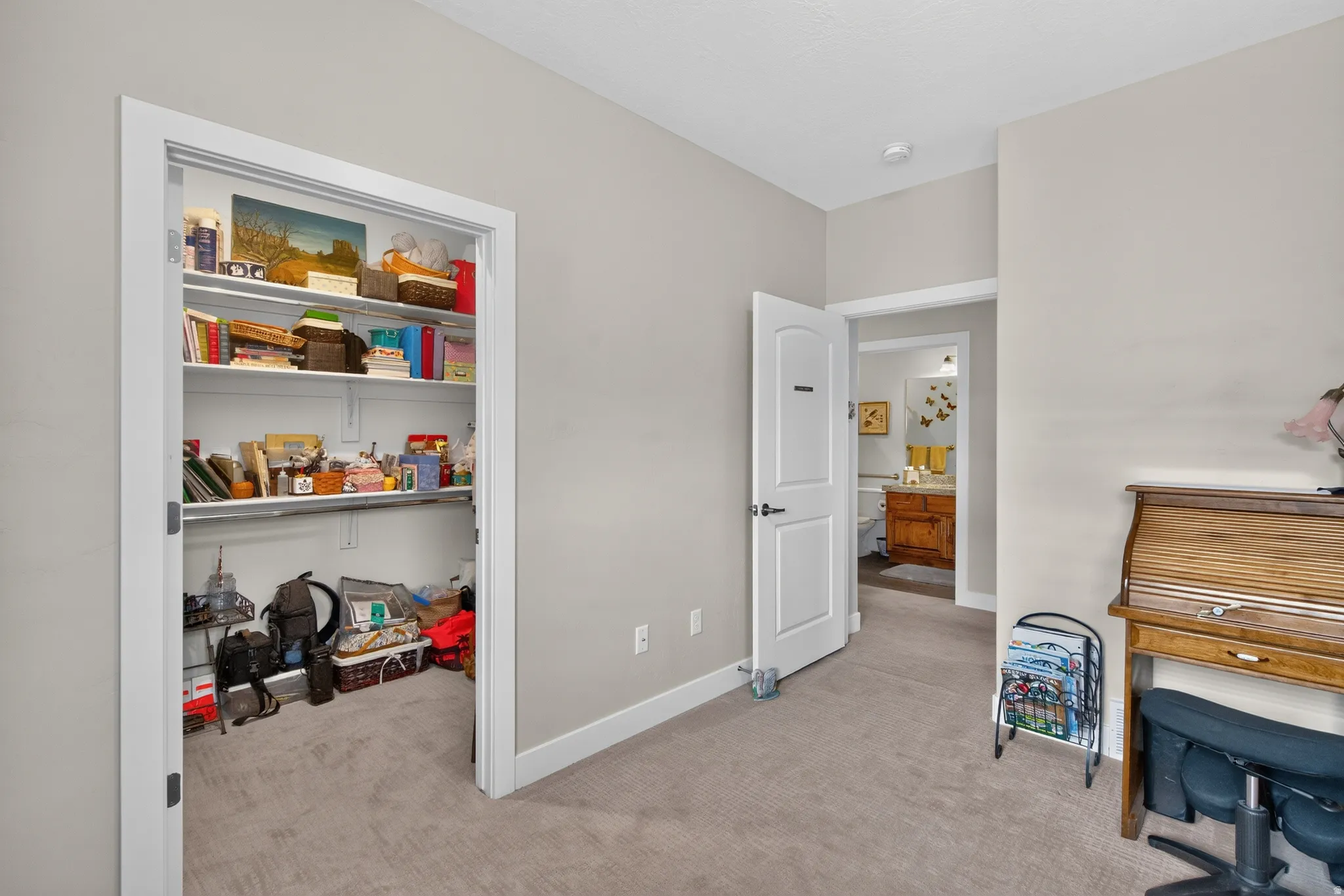 Third bedroom with large walk in closet. This versatile bedroom has direct access to an ensuite bathroom