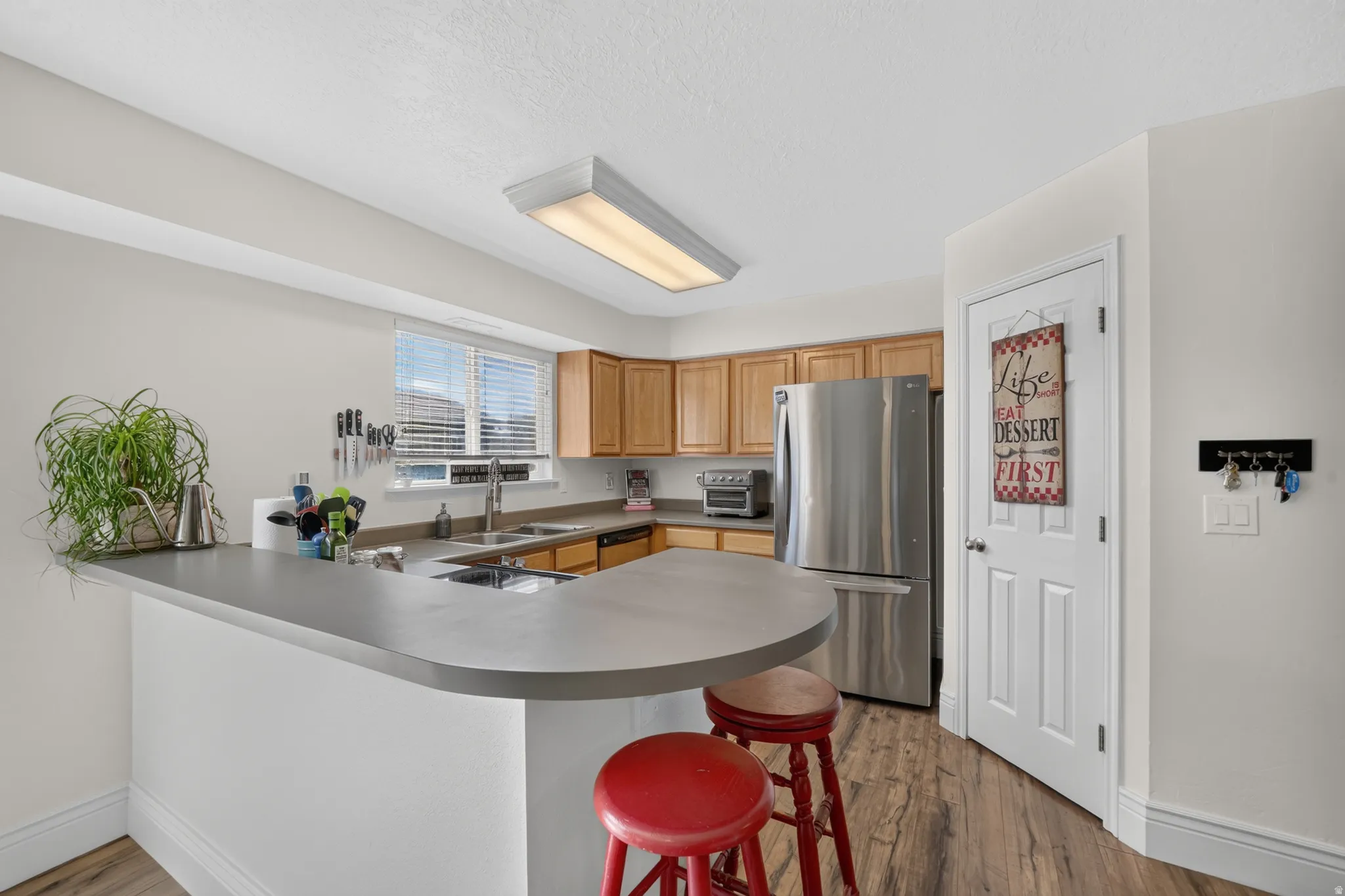 Kitchen with walk in pantry