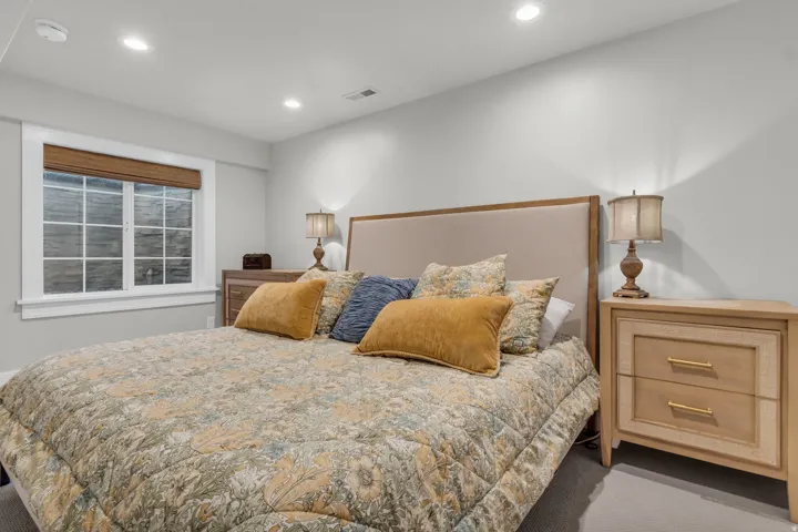 Basement Serene primary bedroom