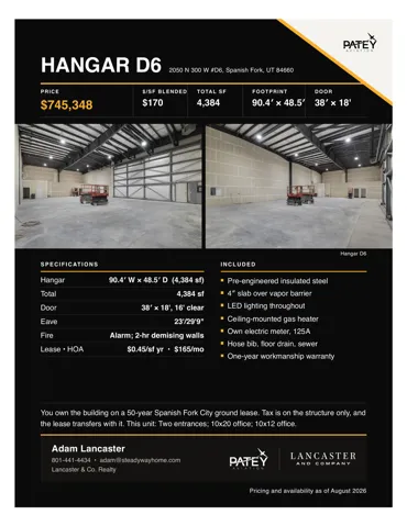 Real estate advertisement. Presenting property specifications, features, and contact details