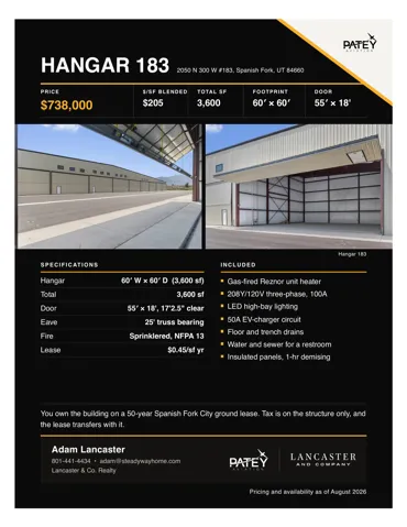 Real Estate Listing. Presenting property specifications, features, and contact information