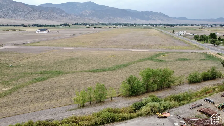 Expansive land parcel featuring natural vegetation and distant mountain backdrop
