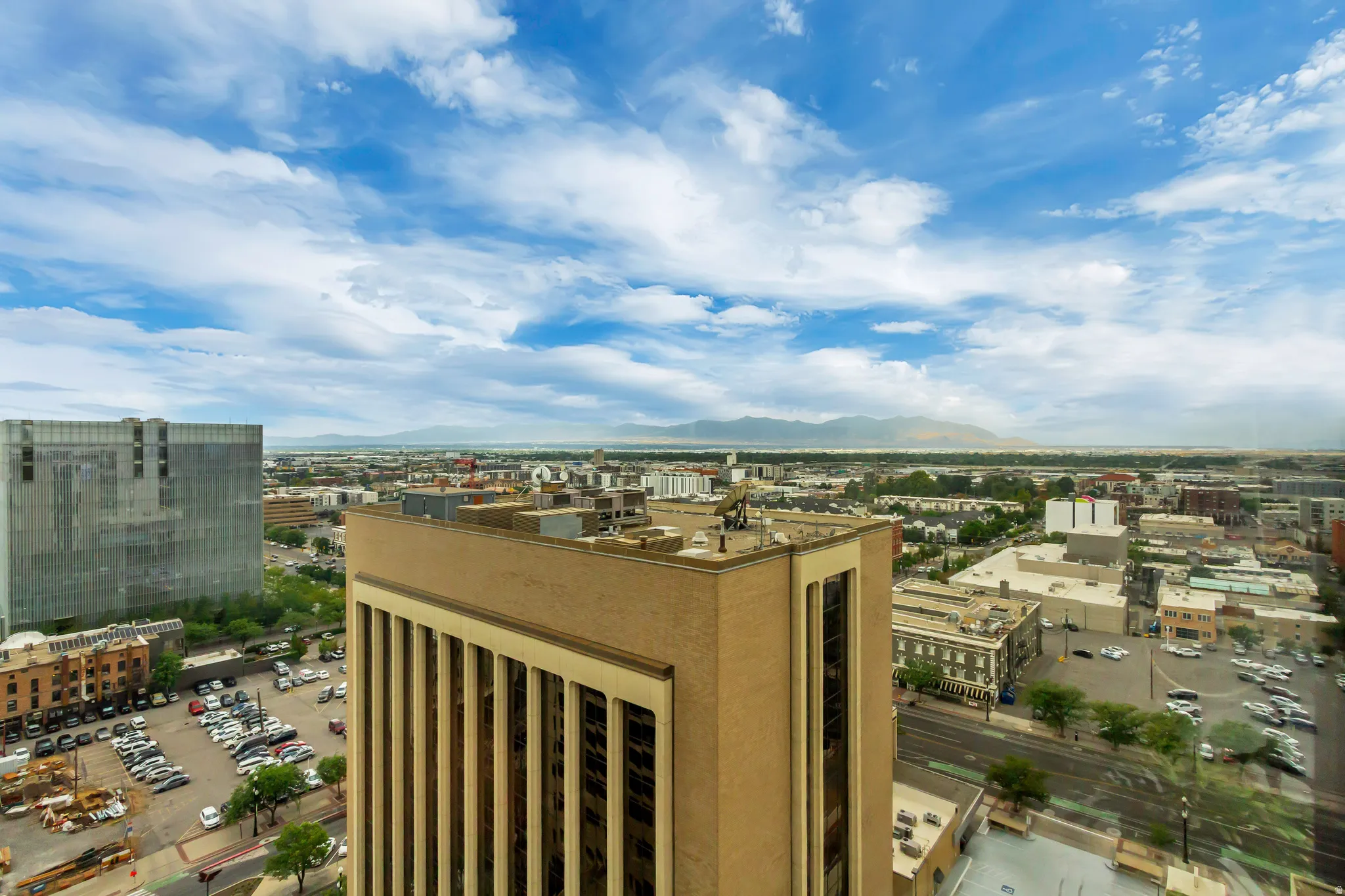 Downtown view from living room looking west and south
