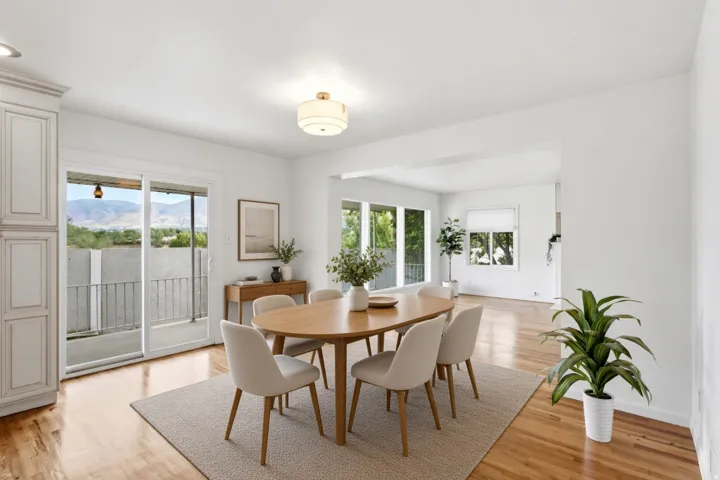Hardwood-style flooring throughout