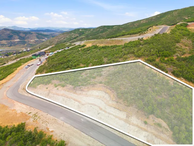 Elevated lot featuring a natural, undeveloped landscape and paved road frontage
