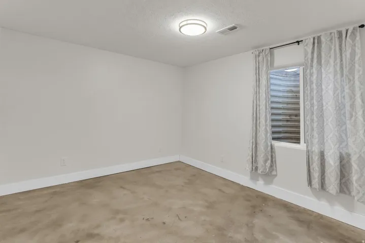 White painted walls with white trim