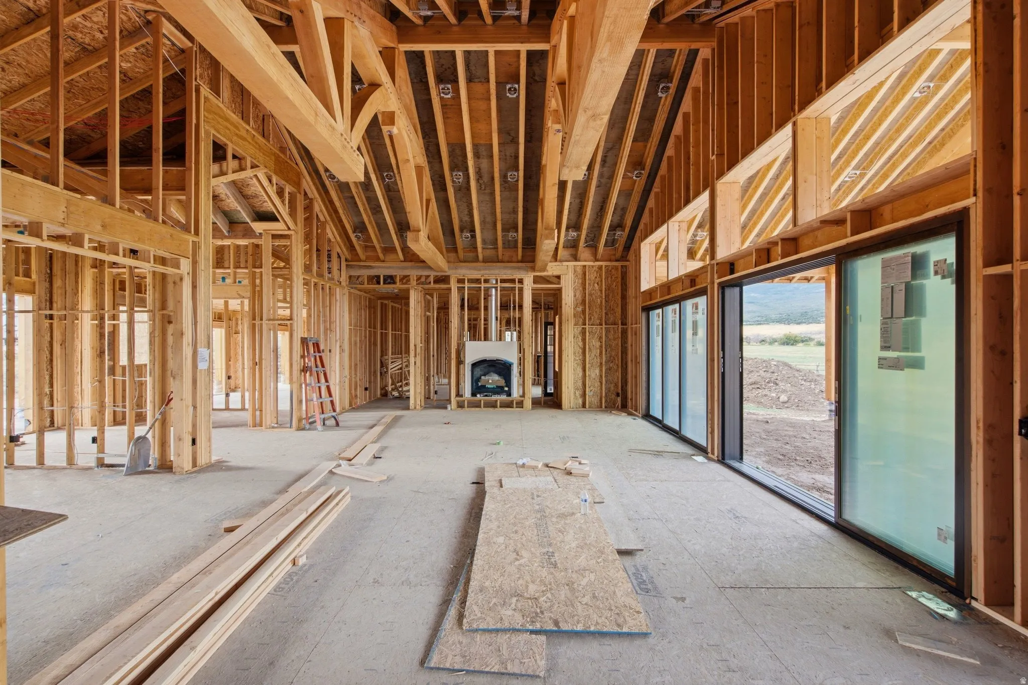 Large Great Room with vaulted ceilings