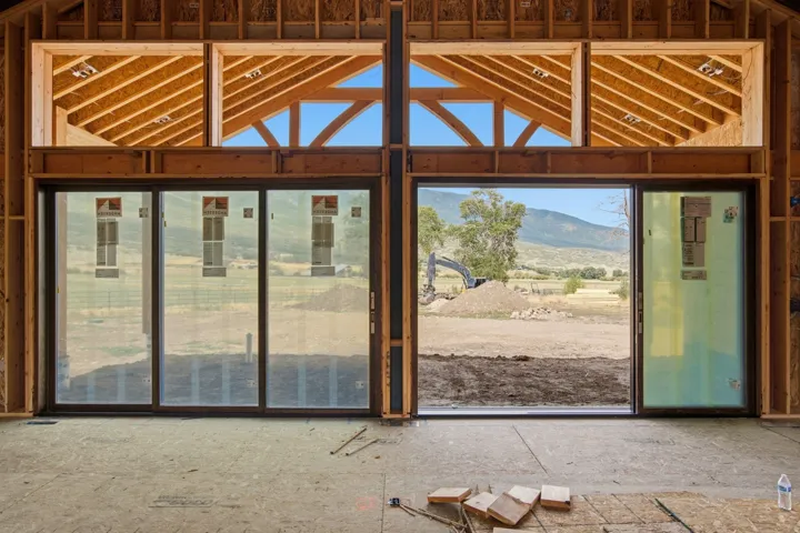 Great Room sliding glass doors to covered patio