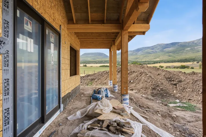 Covered patio outside the Primary Bedroom