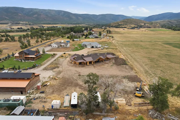 Areal view of the back yard - room for a garden