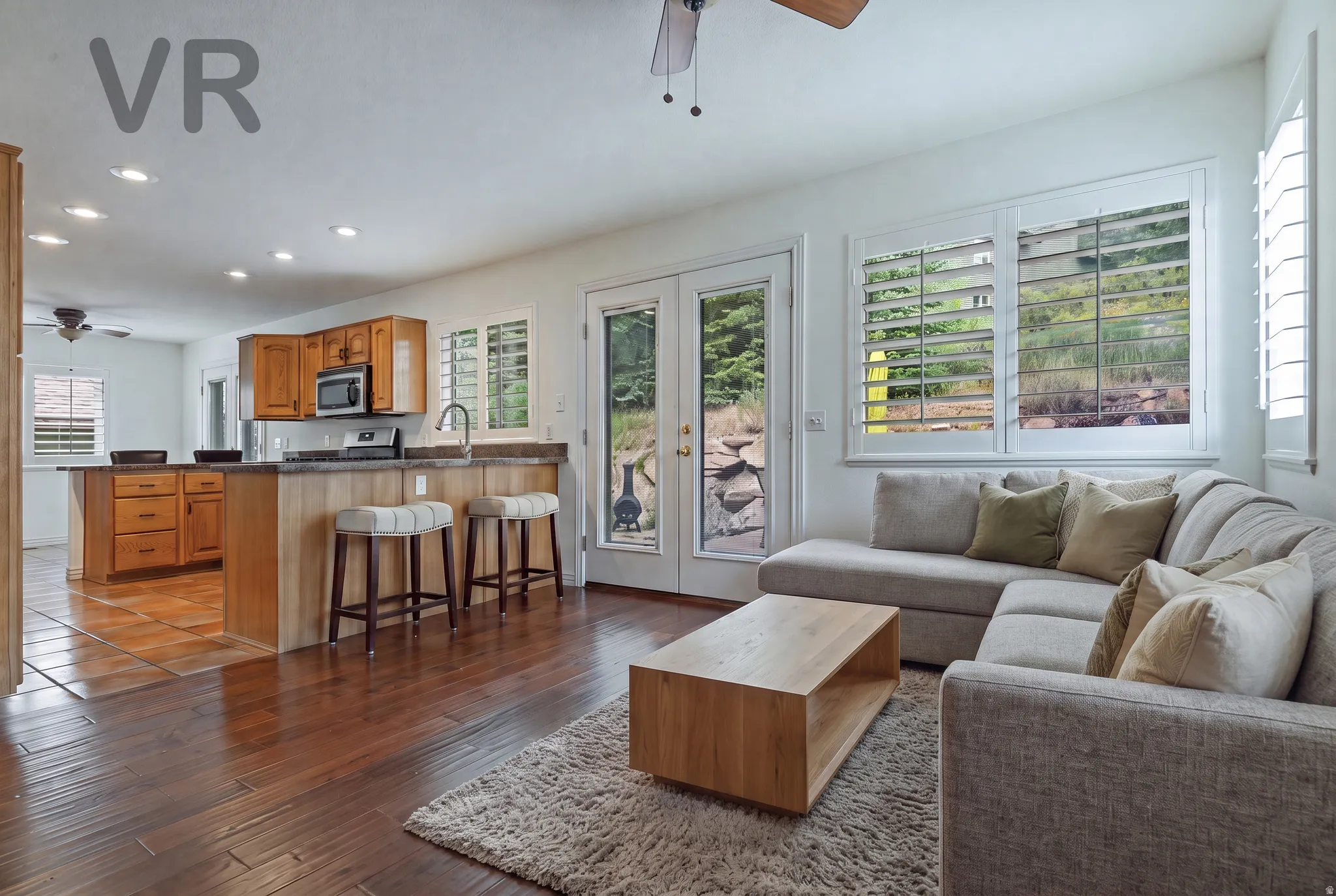 Family Room to Kitchen & Back Deck