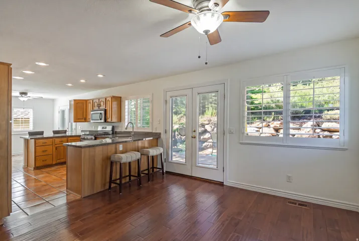 Family Room to the Kitchen & Back Deck