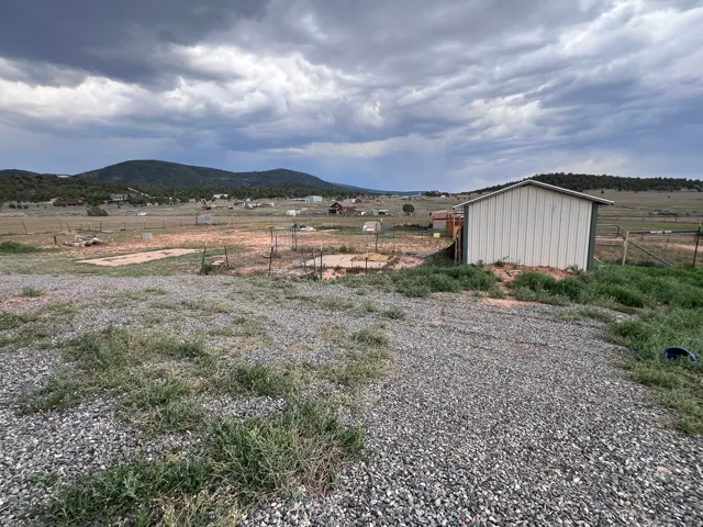 Gravel parking area