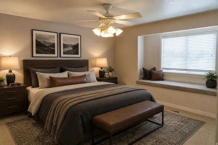 Secondary bedroom on the second floor.