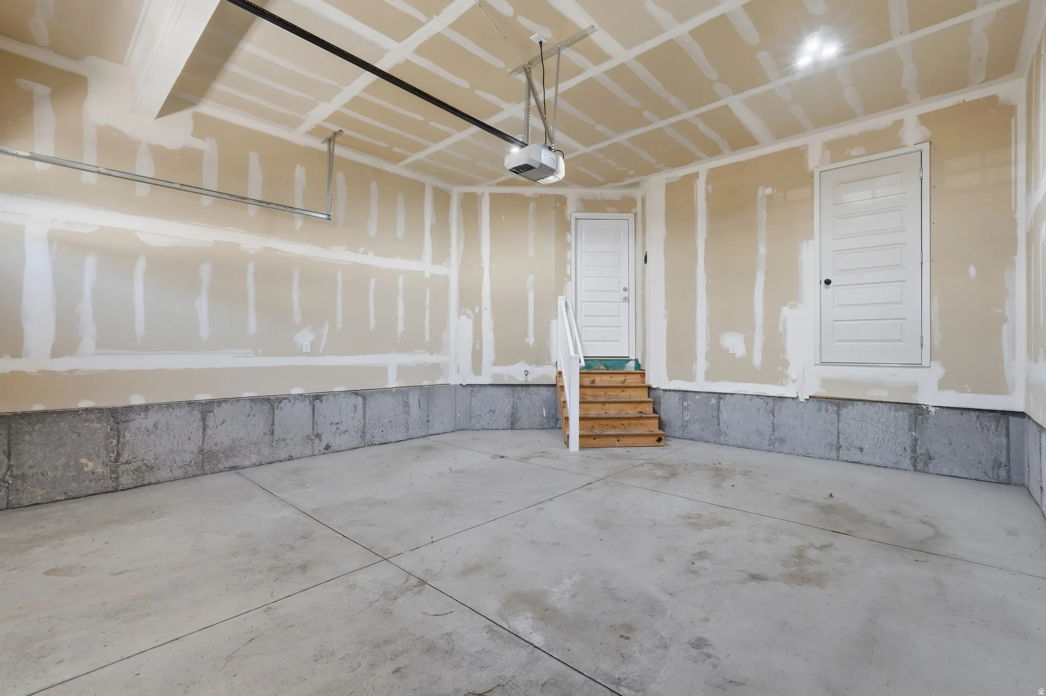 Extra large 2-car garage with storage