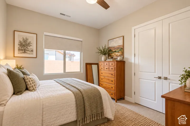 Recessed window with roller shade