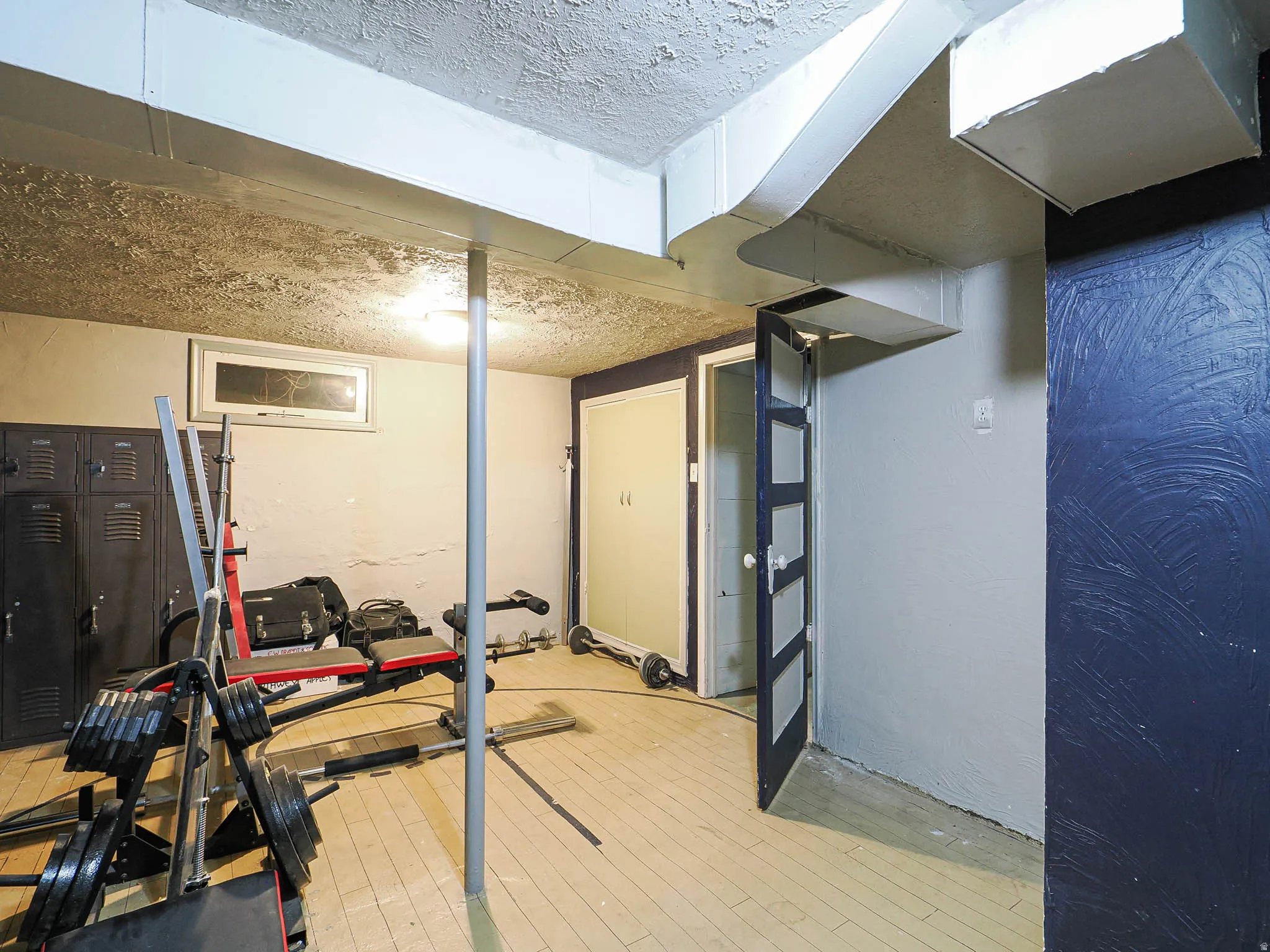 large closet to left of door
