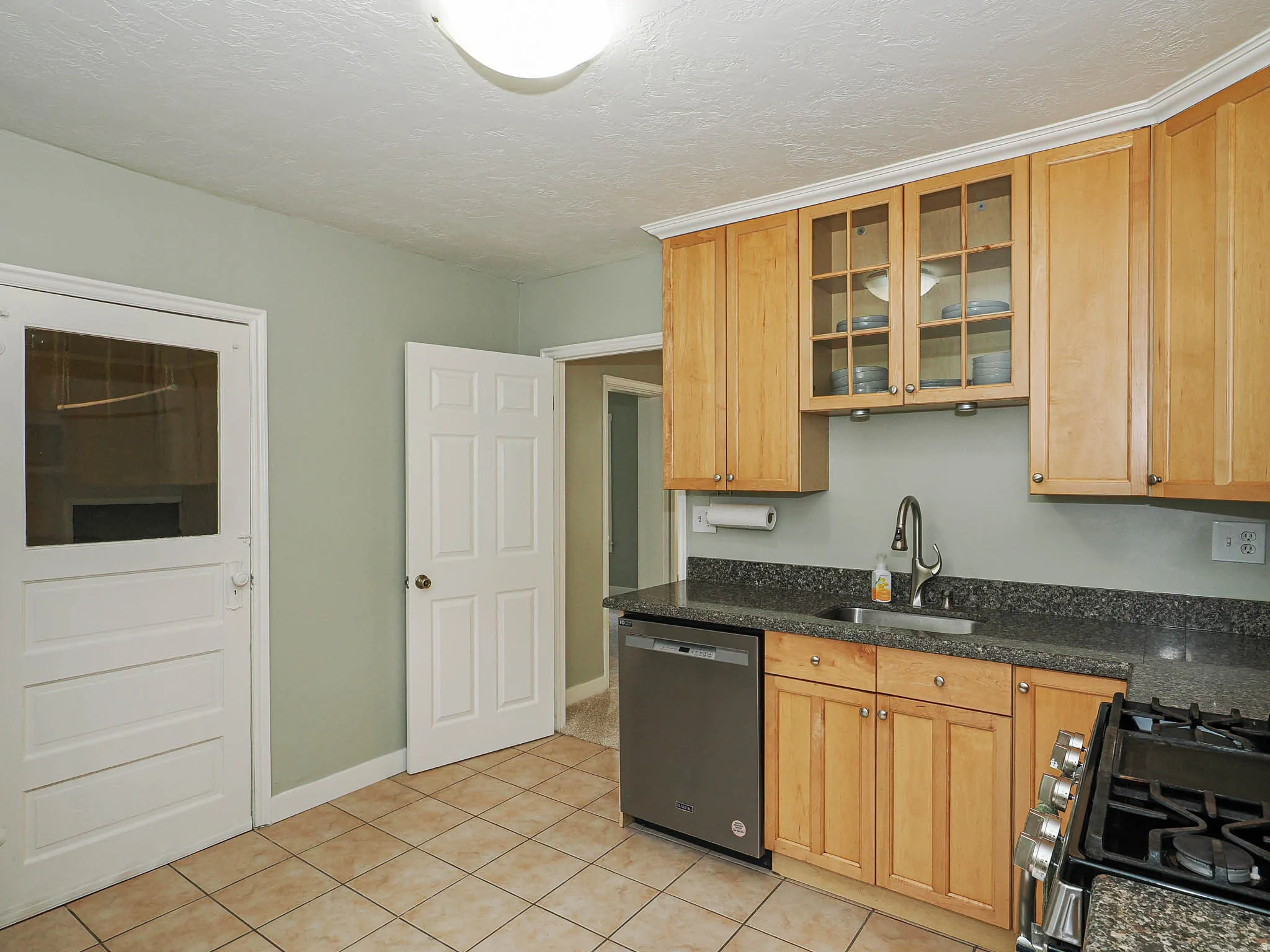 open door to bedrooms