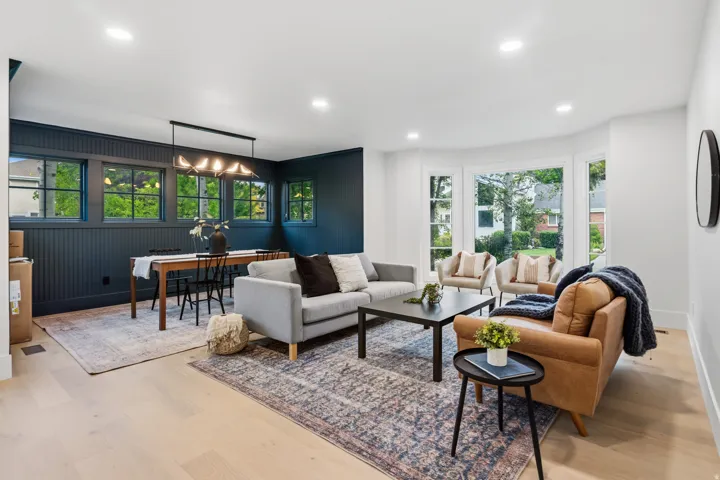 Hardwood-style flooring throughout