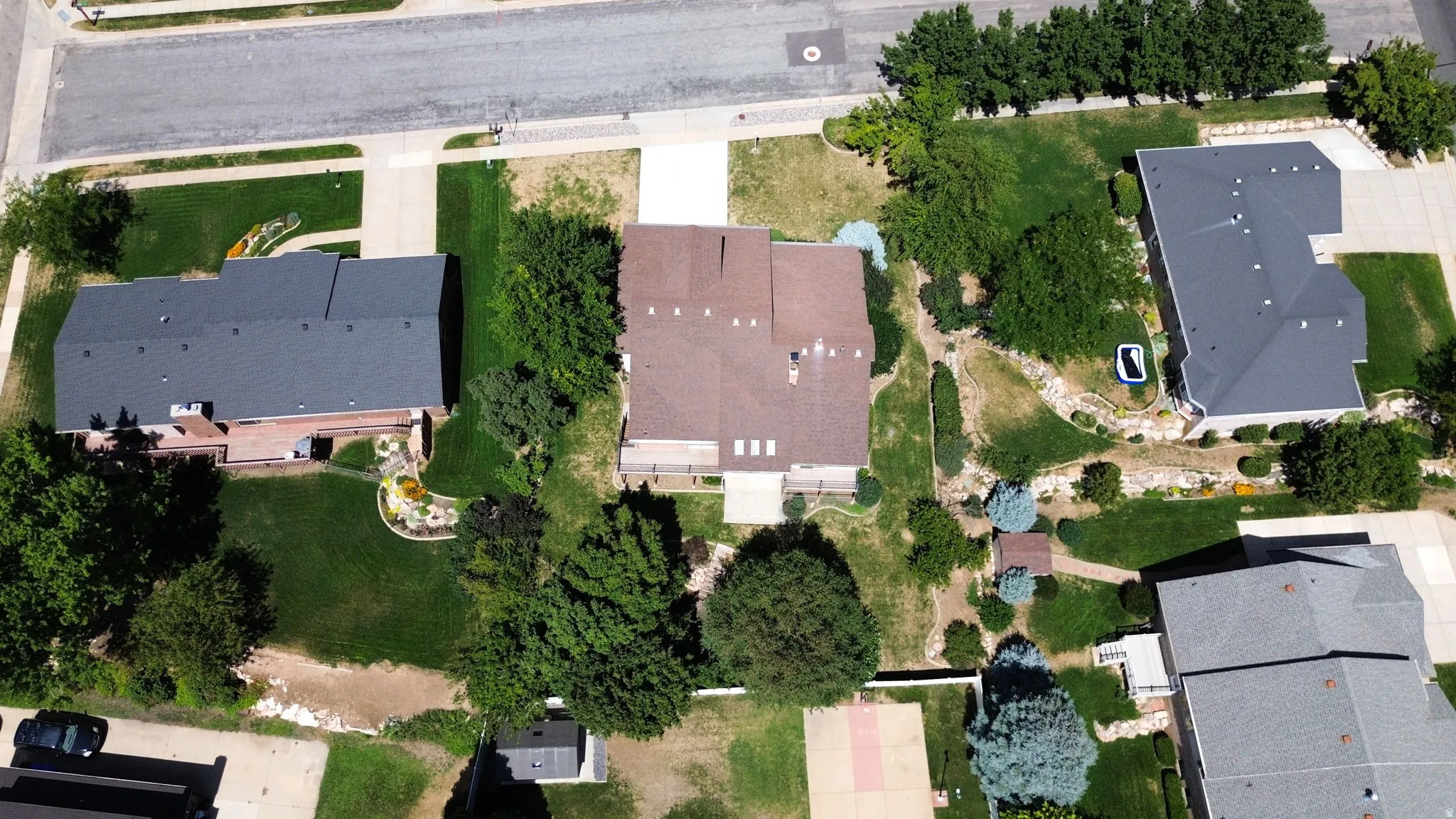 Aerial view from the top of the home.