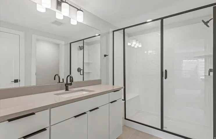 Basement suite bathroom