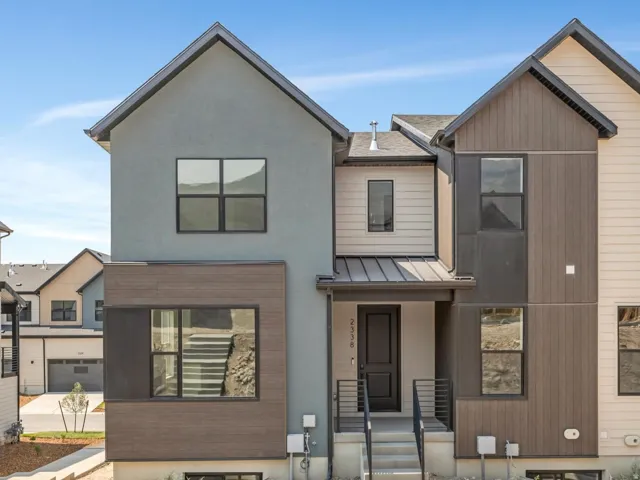 Contemporary exterior with a multi-textured facade
