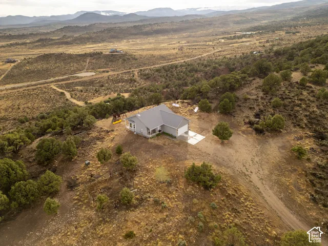 Drone shot showing several places you could park RVs, set up tents, or build a nice campfire area