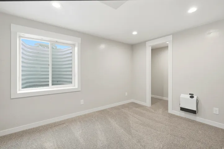 Bedroom #3 - Large closet and large window, plus individual wall heater if needed for extra comfort!