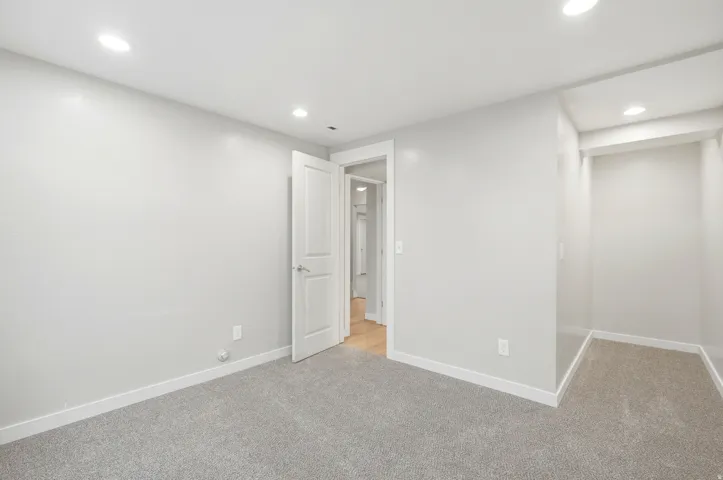 Recessed ceiling lighting, large window and long walk in closet space ready for you to design.