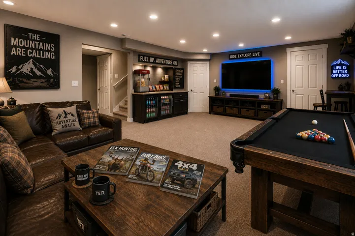 AI STAGING IDEAS! Will it be a man cave???? Come put your personal touch here!