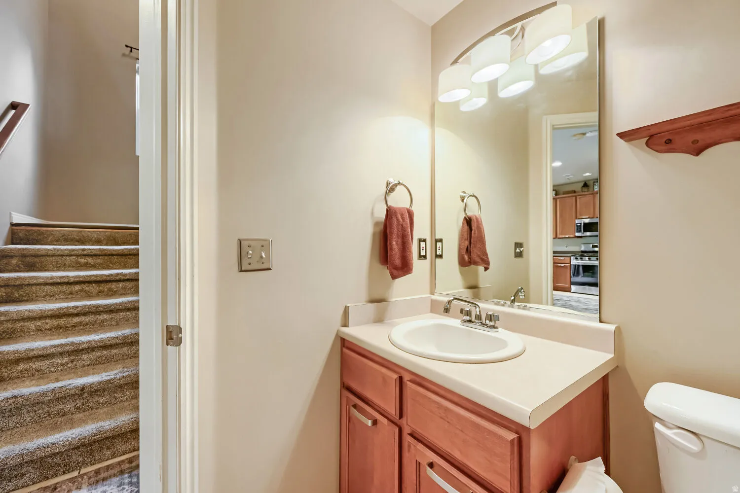 Main-floor half bath