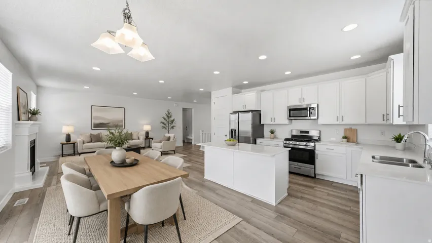 Virtually Staged to show the flow of the main living area